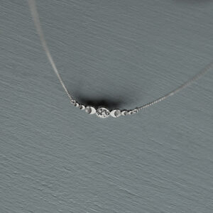 Silver moonstone bracelet